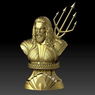 Aquaman busto 3d impresión modelo 3dmodeldesigner 3d print model - Mito3D