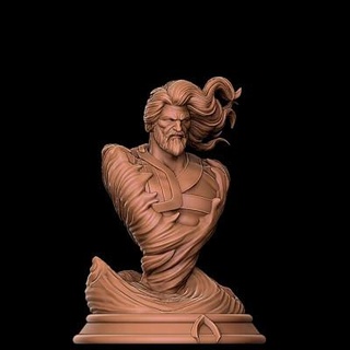 Aquaman busto 3d impresión modelo 3dmodeldesigner 3d print model - Mito3D