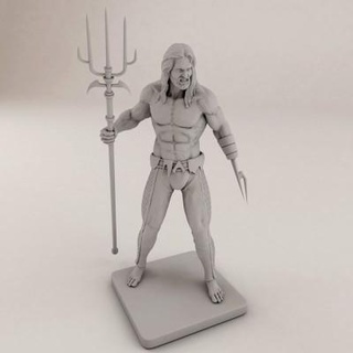 Aquaman figurilla 3d impresión modelo 3dmodeldesigner 3d print model - Mito3D