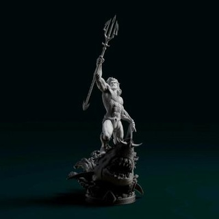 Aquaman estatua 470mm 3d impresión modelo 3dprintmodel91 3d print model - Mito3D