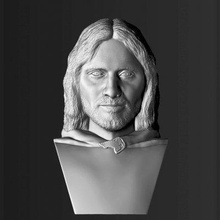 aragorn lord rings bust print ready 3d model here printing current size 5 cm height but you free scale it zip file contains obj stl created zbrush 3d print model - Mito3D