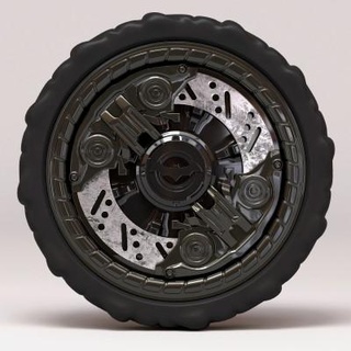 Arkham Chevalier batmobile roue imprimable 3d impression modèle bayazoff 3d print model - Mito3D