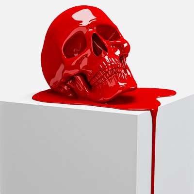 Arte cráneo impresión Listo 3d modelo 3D print model - Mito3D