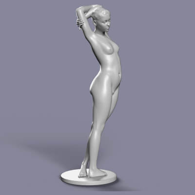 artistic girl sculpture 1 3d printing 3dkingx 3D print model - Mito3D