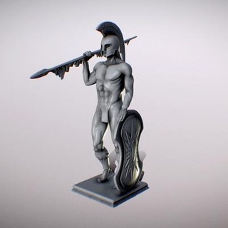 Atlantis soldado estatua 3d impresión adminpievejumps 3d print model - Mito3D