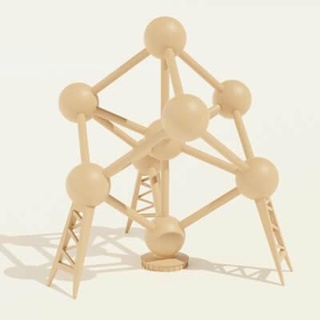 atomium brussels - 3d print model leonte 3d print model - Mito3D