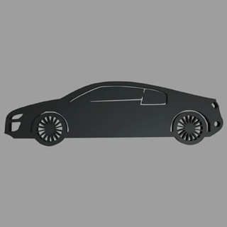 Audi r8 anahtar yüzük Zincir 3d Yazdır model viperjr3d 3d print model - Mito3D