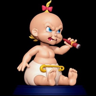 bébé herman encadré Roger lapin 3d impression modèle jouets idiots 3d print model - Mito3D