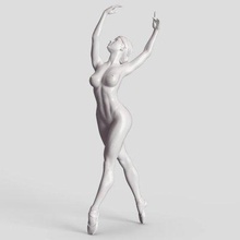 ballet dancer 001 print ready 3d model 3d print model - Mito3D