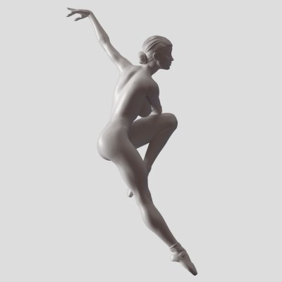 balletto ballerino 003 Stampa pronto 3d modello 3D print model - Mito3D