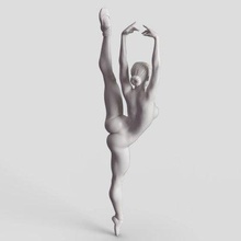 balletto ballerino 004 Stampa pronto 3d modello next2020 3d print model - Mito3D