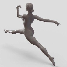 balletto ballerino 006 Stampa pronto 3d modello 3d print model - Mito3D