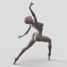 ballet dancer 007 - print ready 3d model next2020 3d print model - Mito3D