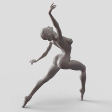 ballet dancer 007 print ready 3d model 3d print model - Mito3D