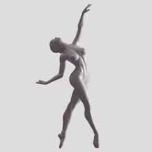 ballet bailarín 008 impresión Listo 3d modelo 3d print model - Mito3D