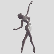 ballet dancer 008 print ready 3d model 3d print model - Mito3D