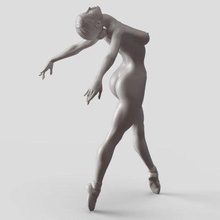 balé dançarino 011 impressão pronto 3d modelo next2020 3d print model - Mito3D