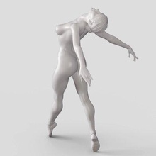balé dançarino 011 impressão pronto 3d modelo 3d print model - Mito3D