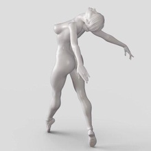 ballet dancer 011 print ready 3d model 3d print model - Mito3D