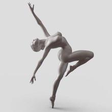 ballet dancer 012 - print ready 3d model next2020 3d print model - Mito3D