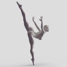 ballet dancer 013 - print ready 3d model next2020 3d print model - Mito3D