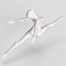 balletto ballerino 013 Stampa pronto 3d modello 3d print model - Mito3D