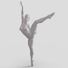 ballet dancer 014 print ready 3d model 3d print model - Mito3D
