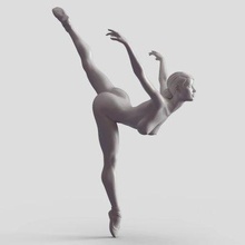 ballet dancer 015 - print ready 3d model next2020 3d print model - Mito3D