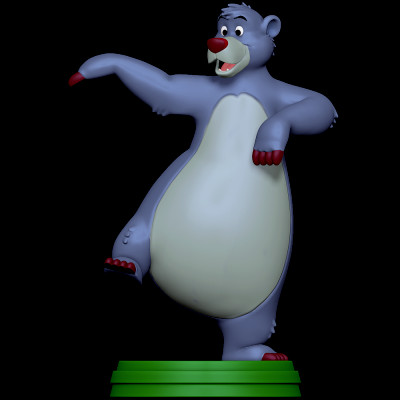 baloo selva libro juguetes tontos 3D print model - Mito3D