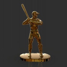 baseball trophy sculpture - print ready 3d model paburoviii 3d print model - Mito3D