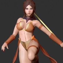 bastila star wars print ready 3d model shan jedi padawan later knight during civil war famed advanced use young age rare art battle meditationbased concept le dungwhen you buy own - obj stl format printing updating ztl those want edit zbrush software version 10 not newbies thank viewing my hope like her 3d print model - Mito3D