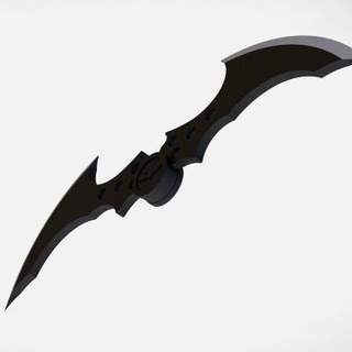 Batarang batman Arkham Kent bardak 3d print model - Mito3D