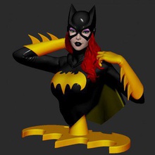 batgirl bust print ready 3d model few years ago started collection busts mantaining same style wanted do something different changeso here is new hope you like 3d print model - Mito3D