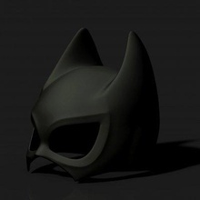 Batgirl Maske dc Comics drucken bereit 3d Modell blackstar90 3d print model - Mito3D