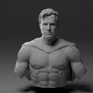 batman bust without mask - 3d print model 3dmodeldesigner 3d print model - Mito3D