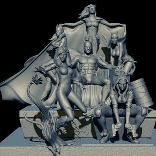 batman detective 3d impresión modelo 3dmodeldesigner 3d print model - Mito3D