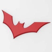 batman emblem print ready 3d model 3d print model - Mito3D