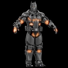 batman figura impresión Listo 3d modelo amanecer herido 3d print model - Mito3D