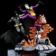 Batman Joker Statue drucken bereit 3d Modell Morgengrauen 3d print model - Mito3D