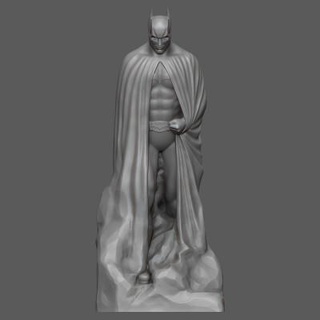 batman memorial estátua 3d impressão modelo 3dmodeldesigner 3d print model - Mito3D