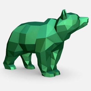 orso lowpoly Stampa 3d print model - Mito3D