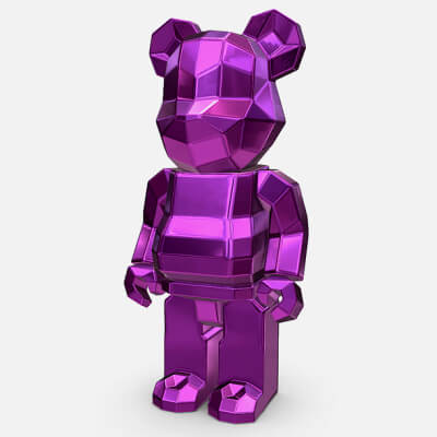 bearbrick model lowpoly print  3D print model - Mito3D