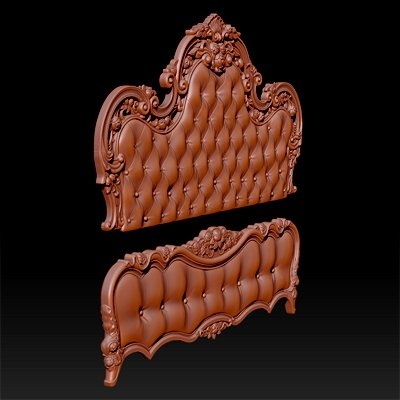 bed headboard - 3d print model by dang nhat tan 3d print model - Mito3D