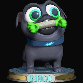 bingo perrito perro amigos bon Arte 3d print model - Mito3D