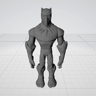 negro pantera casco hulk infinito 3d impresión modelo by 3dprintingdesigner 3d print model - Mito3D