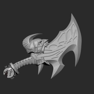 blade exile god war - fan art 3dprintstorestl 3d print model - Mito3D
