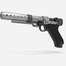 blaster pistolet 180 coquin étoile guerres récit impression prêt 3d modèle cosplayitemsrock 3d print model - Mito3D