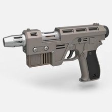 blaster pistolet glie 44 étoile guerres jedi impression prêt 3d modèle 3d print model - Mito3D