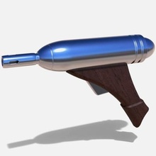 blaster pistola q2 Estrela guerras fantasma ameaça impressão pronto 3d modelo 3d print model - Mito3D