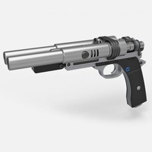 Blaster Pistole 195 Star Kriege drucken bereit 3d Modell 3d print model - Mito3D